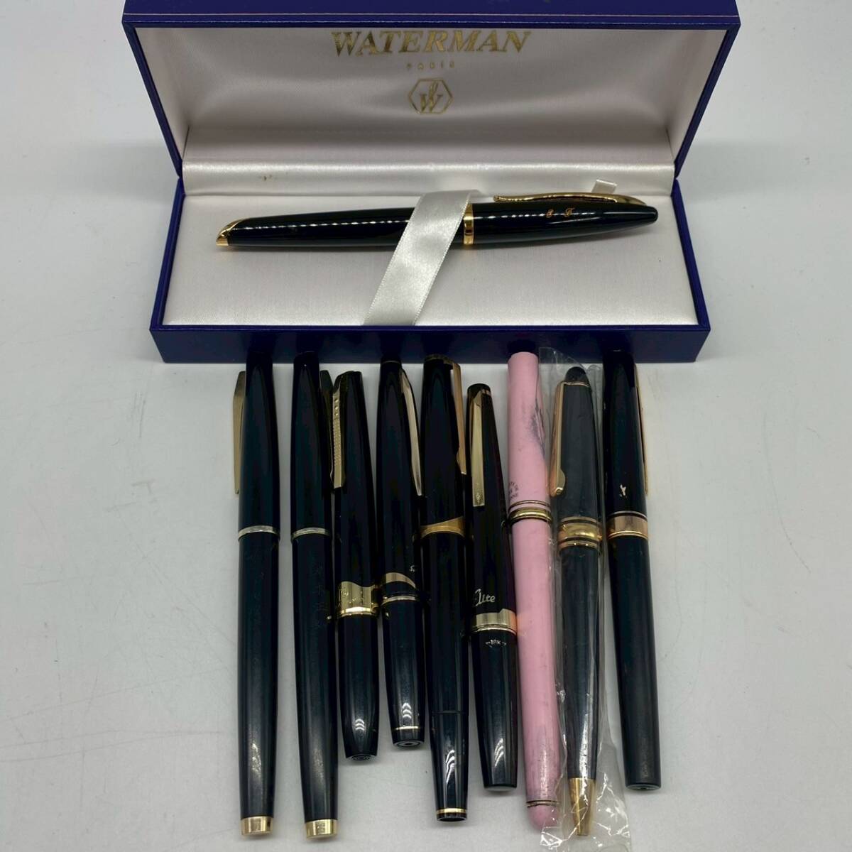 Montblanc 、ボールペン・万年筆 5本セット ケース付き ジャンク Yahoo!オークション -「モンブラン ボールペン セット」の落札
