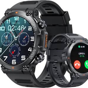 スマートウォッチ 通話 1.39インチ Smart Watch 新登場 多機能 スポーツウォッチ 軍用規格 活動量計 歩数計 多種類運動モード 270+文字盤
