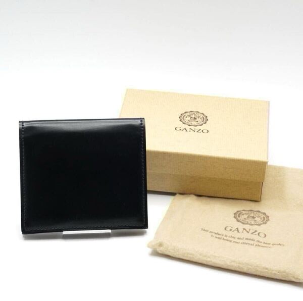 レア 美品 GANZO 六本木限定 シェルコードバン クロスマチコンパクトウォレット ガンゾ / ミニ財布 二つ折り財布 ホーウィン社