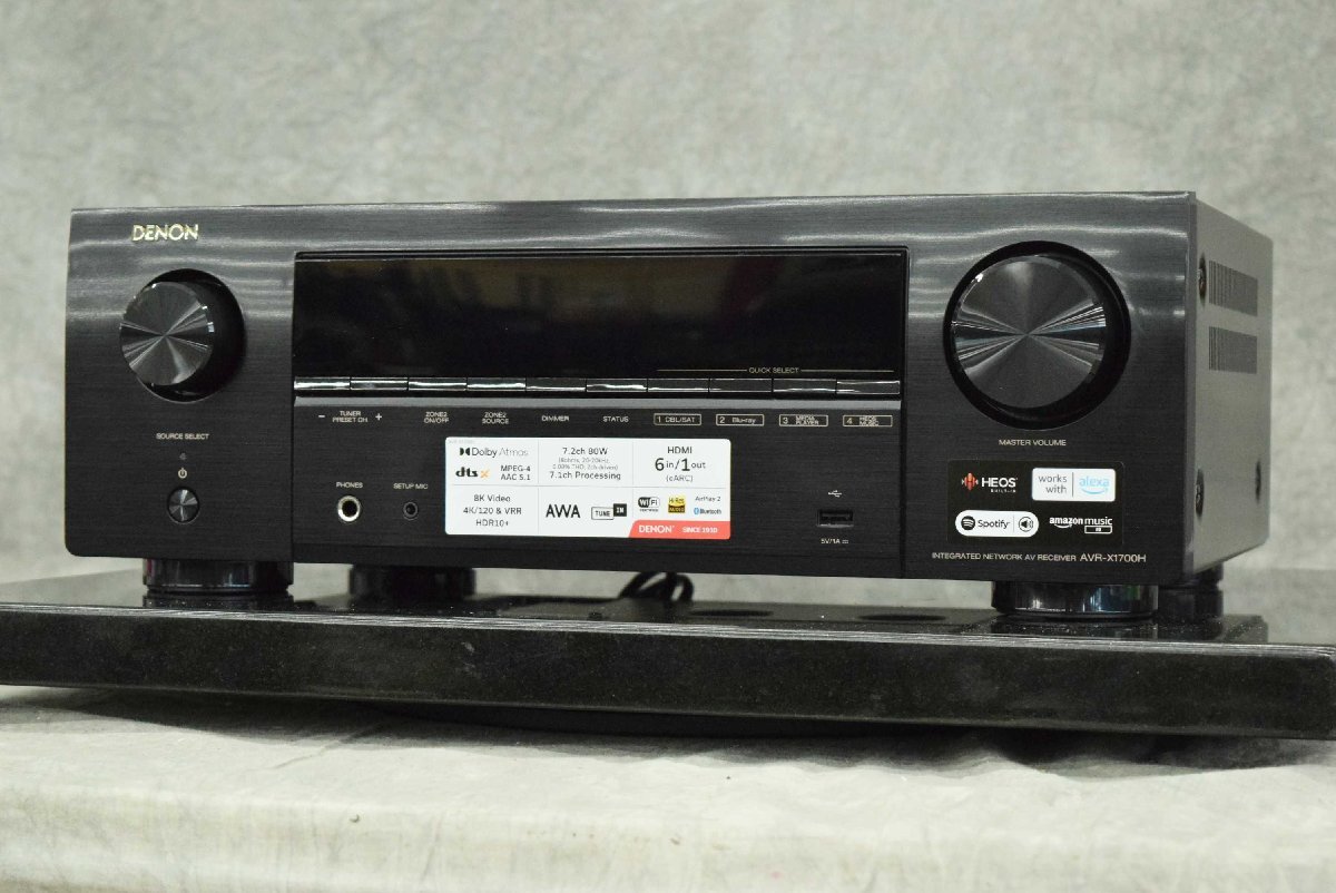 DENON AVアンプ AVR-X1700「ジャンク品」 Yahoo!オークション -「denon avr-x1700h」の落札相場・落札価格