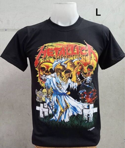新品 METALLICA メタリカ Lサイズ バンドTシャツ ロック パンク
