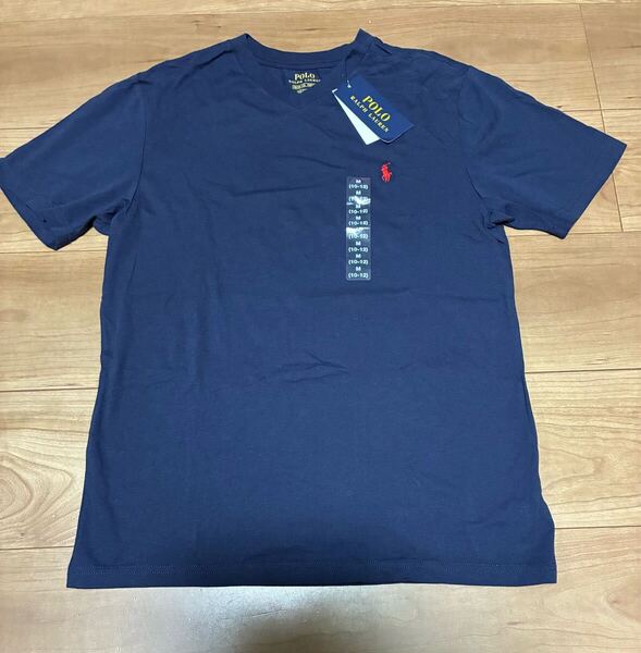 ポロ ラルフローレン Tシャツ POLO Ralph Lauren Tシャツ ラルフローレンボーイ 150センチ Vネック 未使用品 送料込み