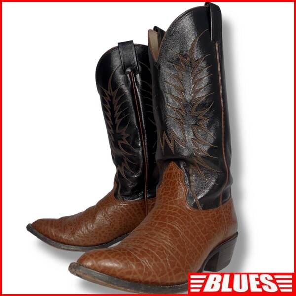 即決★NOCONA BOOTS★27cm レザーウエスタンブーツ ノコナブーツ USA製 アメリカ製 メンズ 9EE 黒 茶 本革 カウボーイブーツ 皮