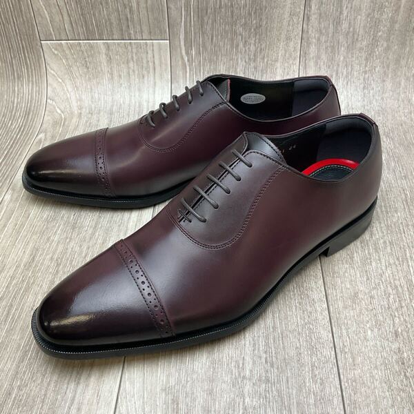 【アウトレット】Orobianco◆ パンチキャップアデレード◆サイズ44(26.5cm)◆ボルドー◆オロビアンコ紳士革靴イタリア製ビジネスシューズ