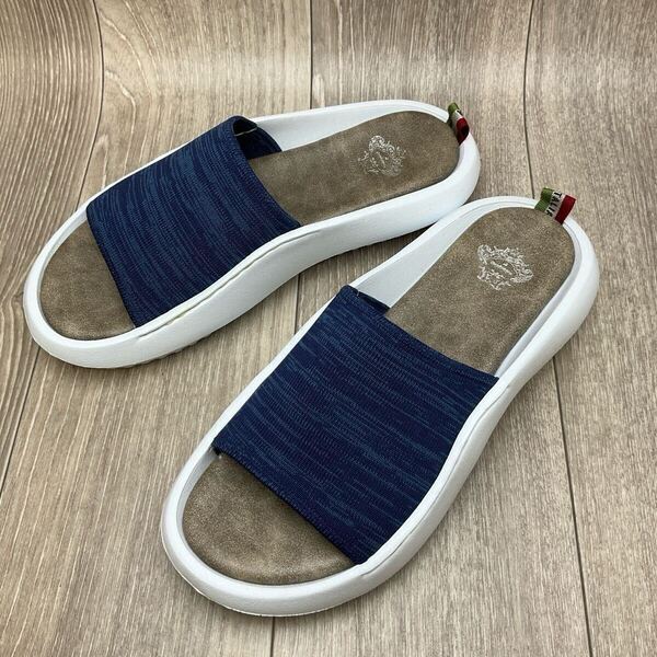Orobianco◆オーバーサイズニットサンダル◆サイズLL(27.0〜27..5cm)◆ブルー◆オロビアンコ紳士靴カジュアル