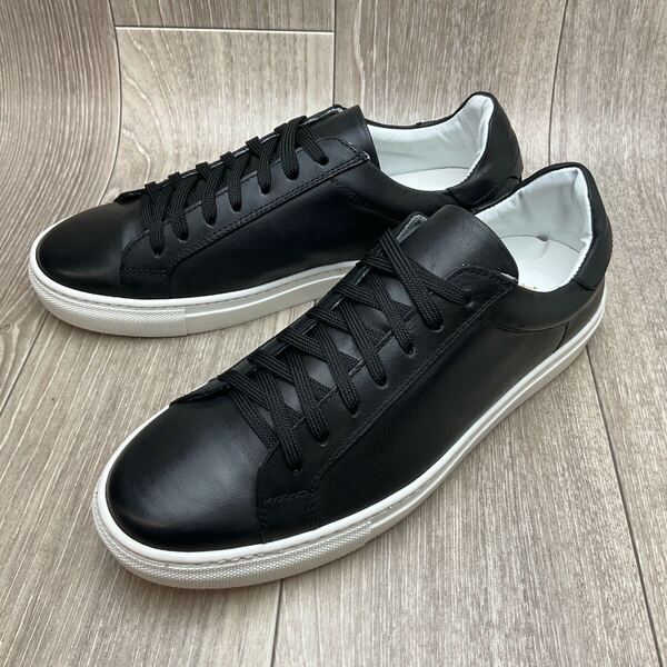 【アウトレット】Orobianco◆レザースニーカー◆サイズ41(25.5cm)◆ブラック◆イタリア製オロビアンコ紳士靴オフィスカジュアル 黒