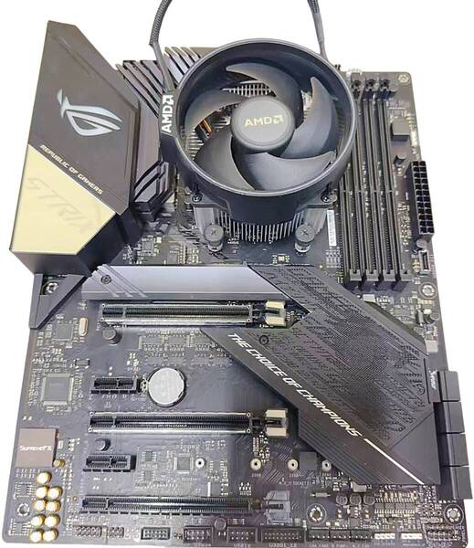 中古 良品 マザーボードセット AMD-Ryzen9-3950X CPU搭載 + ROG-STRIX-X570-F-GAMING +CPUファン 動作確認済み