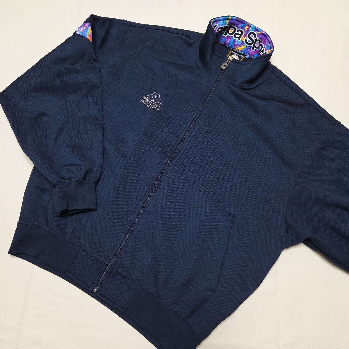 極美品✨️Kappa ジャージ セットアップ ビッグロゴ 総柄 紺 90's 2025年最新】Yahoo!オークション -kappa ジャージ 90sの中古品