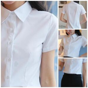 2枚セット 2XL半袖 ブラウス 制服 通勤通学 高校生 バイト 送料込み