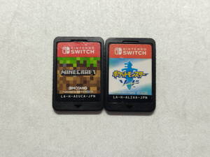 ジャンク品/欠品有り ニンテンドースイッチソフト マインクラフト/ポケットモンスター ソード 読み込み不能/箱説欠品
