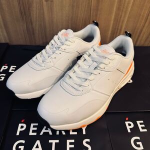 * новый товар /JACK BUNNY/ туфли для гольфа /27cm/ мужской / белый orange / Jack ba колено / шиповки отсутствует /1 иен /1 иен старт