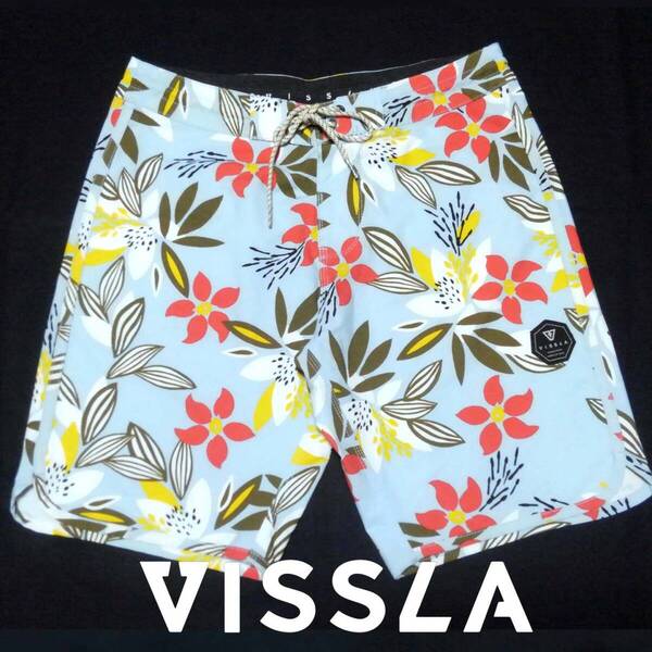 ヴィスラ VISSLA サーフパンツ 1 ★ サーフトランクス ボードショーツ 水着 総柄 サーフショーツ クリーニング済み