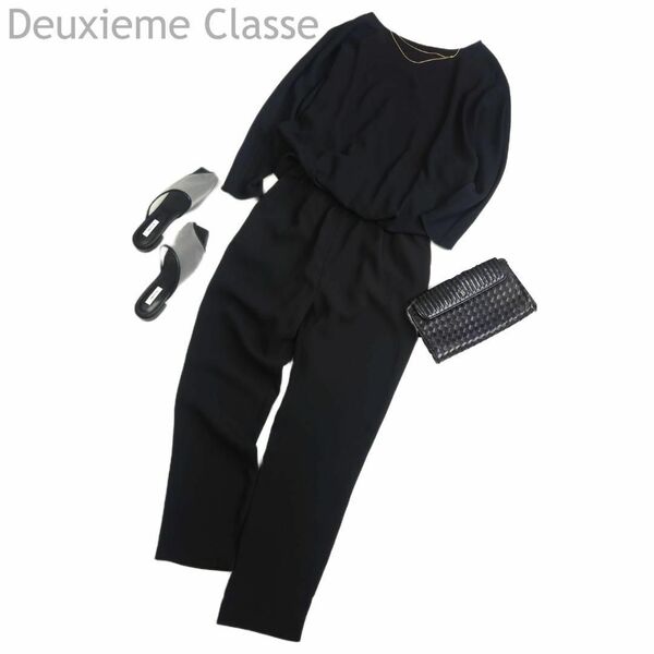 Muse Deuxieme Classe ドゥーズィエムクラス バックカシュクール オールインワン ゴールドチェーン 38 M 黒 結婚式