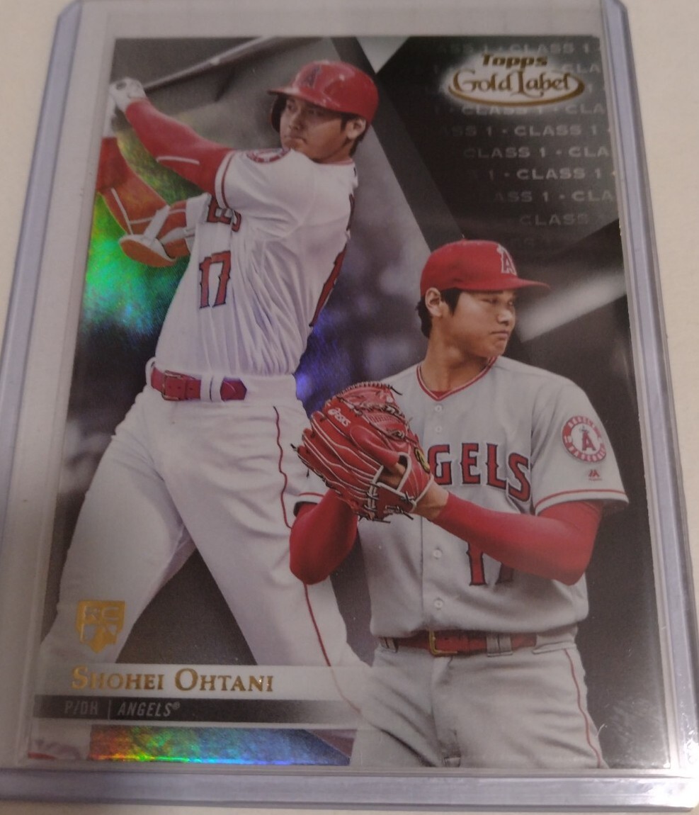 3枚 大谷 二刀流カード Topps Gold Label Class1、2、3 Yahoo!オークション -「topps gold label 大谷翔平」の落札相場