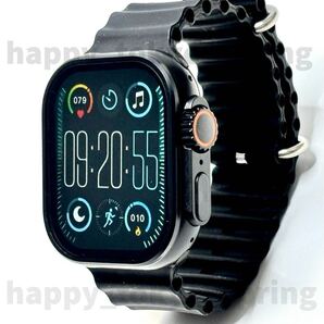 新品 Apple Watch10 Ultra2 代替品 ブラック 2.19インチ 大画面 S9 スマートウォッチ 通話 音楽 健康 スポーツ 防水 血中酸素 android iOS
