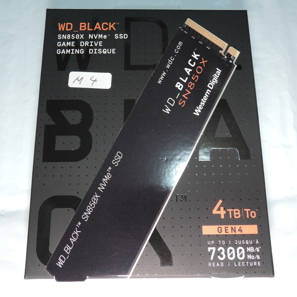 WD BLACK 4TB SN850X M2 SSD #m4