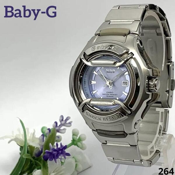264 稼働品 電池交換済 CASIO Baby-G G-sis カシオ ベビージー メンズ 腕時計 クオーツ式 3針 デイト 人気 希少