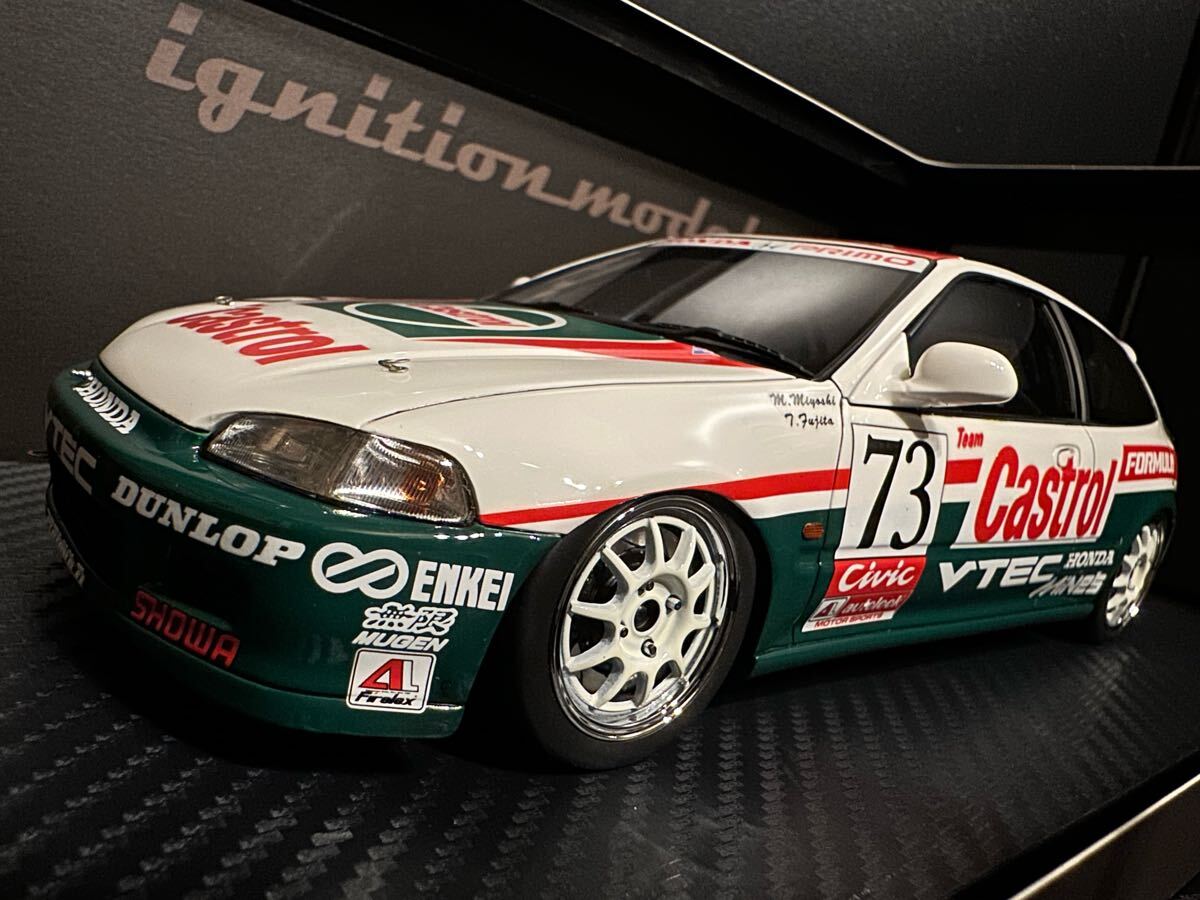 イグニッションモデル JTCC シビック 中子 イグニッションモデル 1/18 ホンダ シビック No.14 JACCS 1993
