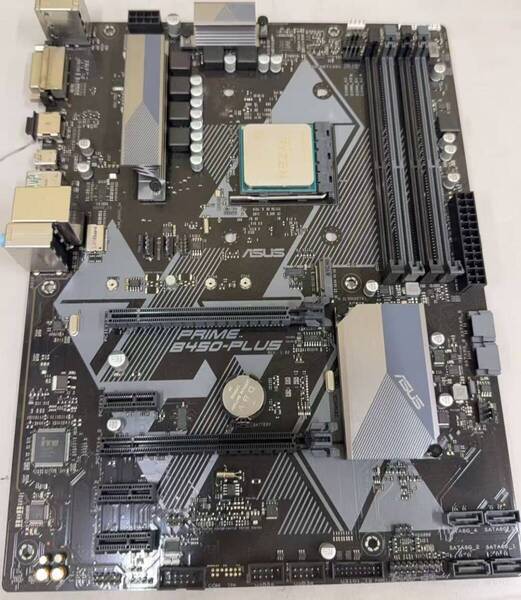 M7117 中古ジャンク品 マザーボード ASUS-PRIME-B450-PLUS + AMD-Ryzen3-2200G 動作未確認