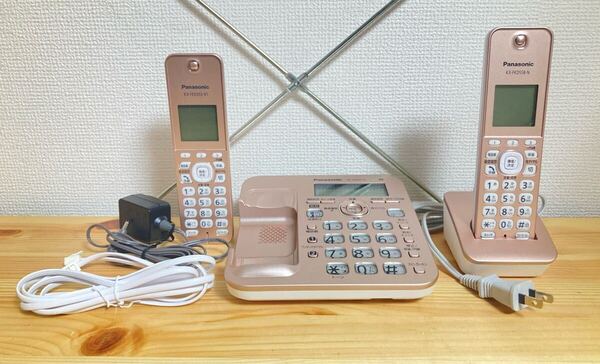美品!! Panasonic 電話機 VE-GD58-N 親機+子機セット パナソニック コードレス電話機