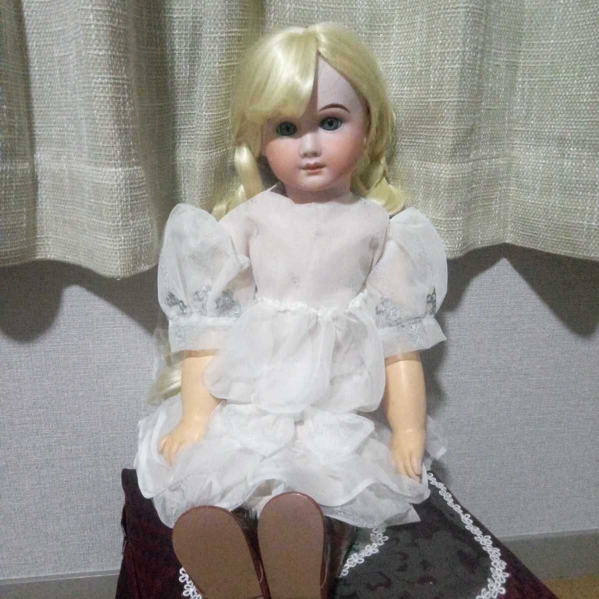 アンティークビスクドール小さめの子用ドレス【sa509】