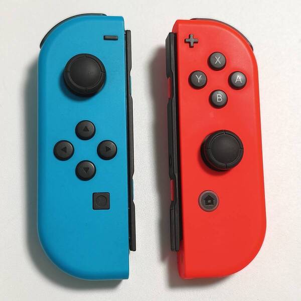 送料無料 動作確認済み Nintendo Switch ニンテンドー スイッチ Joy-Con ジョイコン 純正 ネオンブルー ネオンレッド L R セット 中古