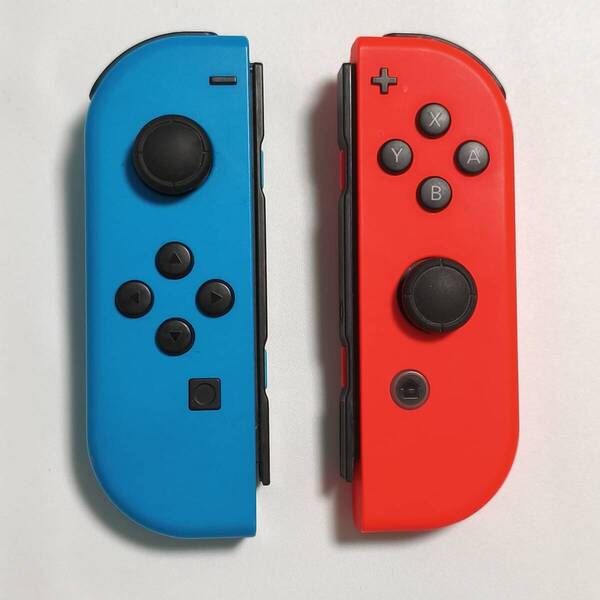 送料無料 動作確認済み Nintendo Switch ニンテンドー スイッチ Joy-Con ジョイコン 純正 ネオンブルー ネオンレッド L R セット 中古