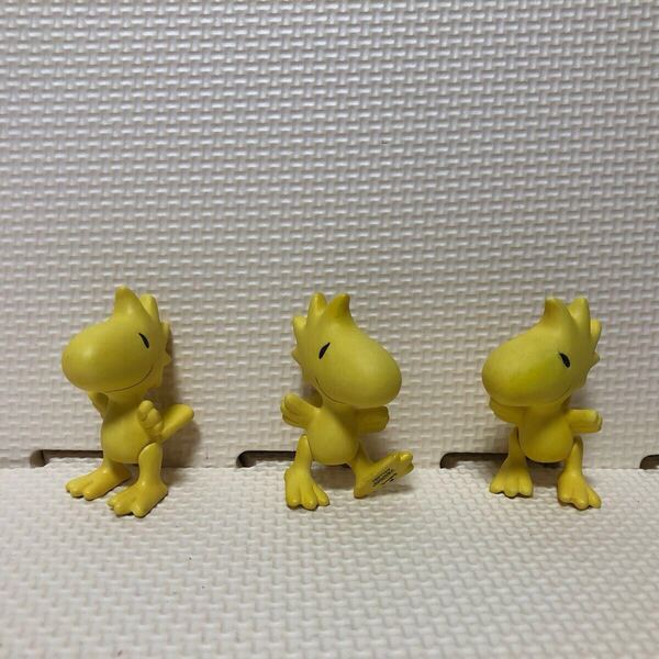 SNOOPY Hallmark ウッドストック 友達 3体 置物 可動 フィギュア ホールマーク社 PEANUTS GALLERY Woodstock and FRIENDS スヌーピー