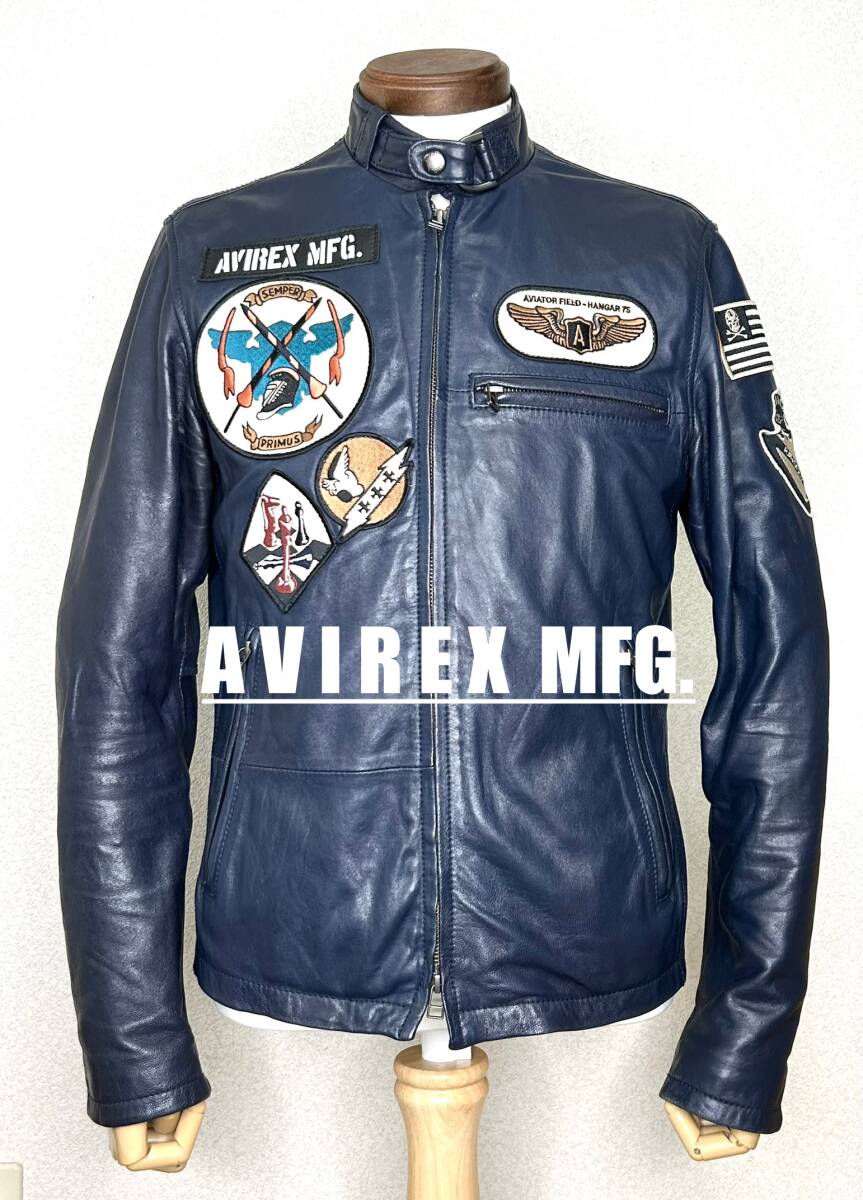 AVIREX アヴィレックス　90s〜 00s 革ジャン　美品　レアカラー希少 AVIREX アヴィレックス 90s〜 00s 革ジャン 美品 レアカラー希少