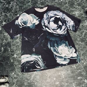 ラッドミュージシャン LAD 花柄 ビッグローズ 半袖 Tシャツ 46 薔薇