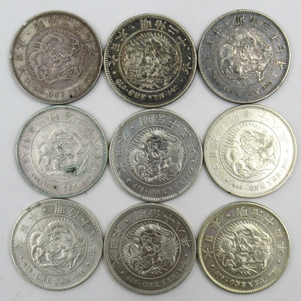 一圓銀貨 大型　明治十八年 円銀 明治18年銘 一圓銀貨 (大型) - メルカリ
