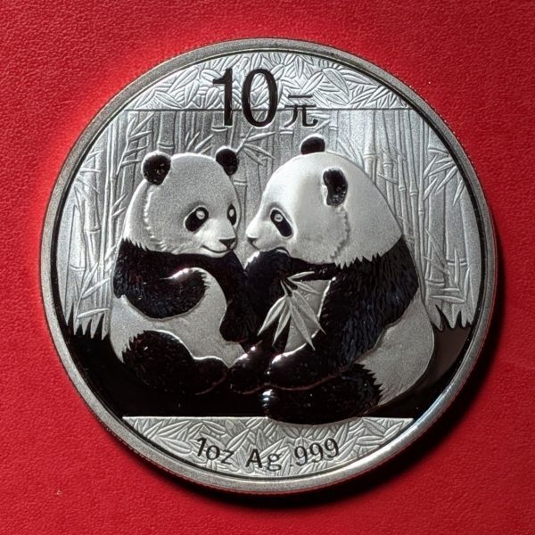 希少品【未使用】1991年中華人民共和国建国10周年記念パンダ10元銀貨 2oz Yahoo!オークション -「パンダ10元プルーフ銀貨」の落札相場