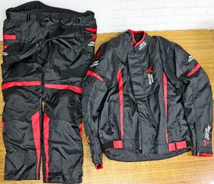 M◆中古品◆バイク用品 『ジャケット/パンツ 上下セット サイズ:XL』MOTOCENTRIC 防寒 素材:表・裏地ポリエステル100% 綿インナー脱着可能