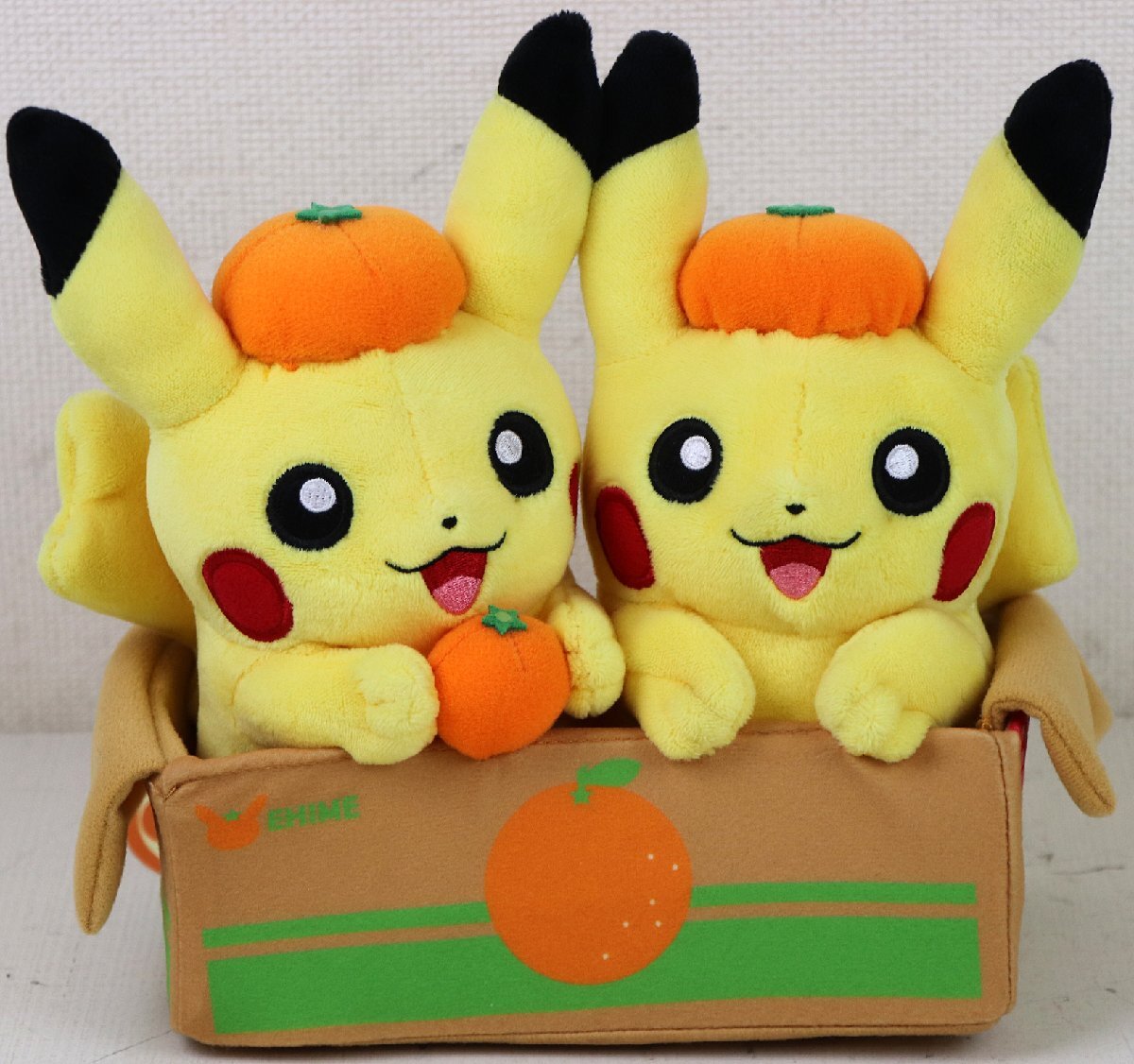ポケモン ピカチュウ ぬいぐるみ ペアピカチュウ ポケモンセンター みかん Yahoo!オークション -「ピカチュウペアぬいぐるみ」の落札相場