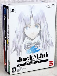 S♪中古品♪PSP ソフト 『.hack//Link 絶対包囲パック』 BANDAI NAMCO ULJS-00279 ジャンル:RPG ※PSPソフト未開封/DVD+BD+設定図録2冊付