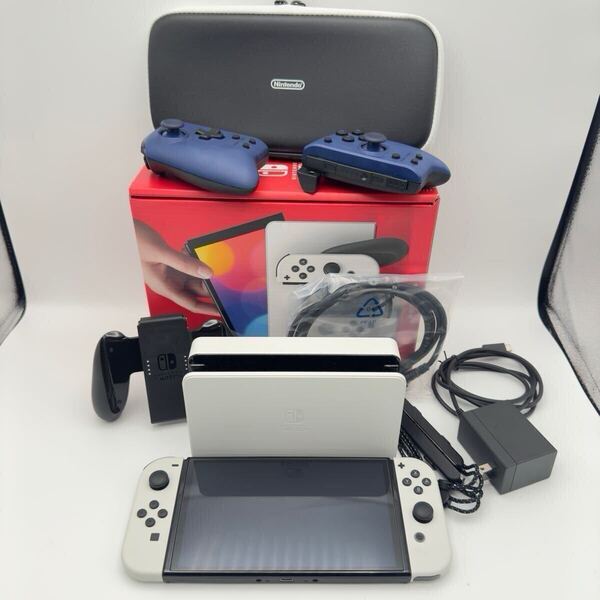 極美品 動作確認済み 付属品完備 有機ELモデル ニンテンドースイッチ 本体 ホワイト おまけ付き Nintendo Switch 任天堂 コントローラー