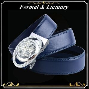 ベルト j39【紺】ネイビー 穴なし 無段階調整ベルト ゴルフベルト 人気 オートロック メンズ 革 ジーンズ ビジネス カジュアル