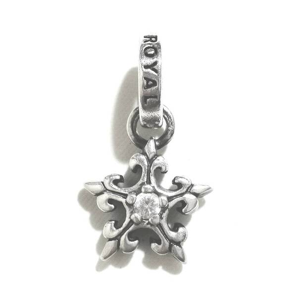 ☆定価¥37,400 本物 正規品 ロイヤルオーダー 5 PT FDL Star w/CZ フレアデリス スター ペンダントトップ シルバー925☆