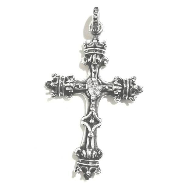 ☆本物 正規品 ロイヤルオーダー Sarah Cross Of Crown w/ CZ サラ クロス オブ クラウン ペンダントトップ シルバー925☆