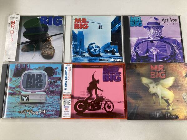 【W0157】MR.BIG CD アルバム 6枚セット●ミスター・ビッグ●Bump Ahead●Hey Man●At the Hard Rock Live●Get Over It●What If...