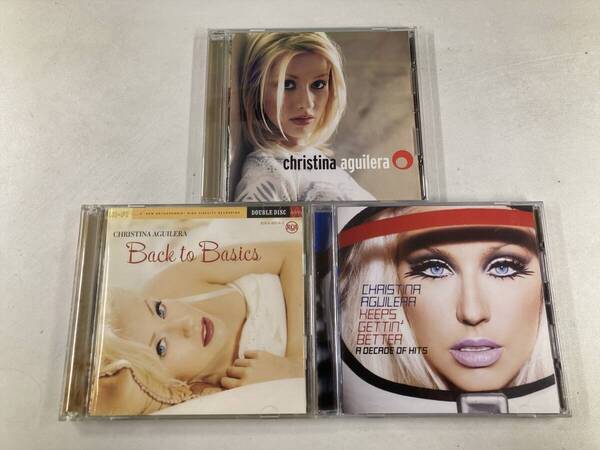 【W0167】クリスティーナ・アギレラ CD アルバム 3枚セット●Christina Aguilera●Back to Basics●Keeps Gettin' Better A Decade of Hits