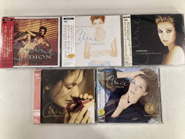 【W0199】セリーヌ・ディオン CD アルバム 国内盤 帯付き 5枚セット●Celine Dion●The Colour of My Love●Let's Talk About Love