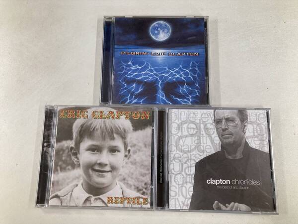 【W0251】エリック・クラプトン CD アルバム 3枚セット●Eric Clapton●Pilgrim●Reptile●Clapton Chronicles