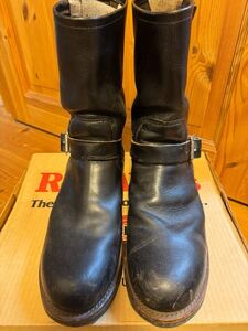 REDWING ENGINEER 2268 PT83 принт бирка 10D подлинная вещь Vintage steel tu чай сердцевина чёрный Red Wing engineer boots