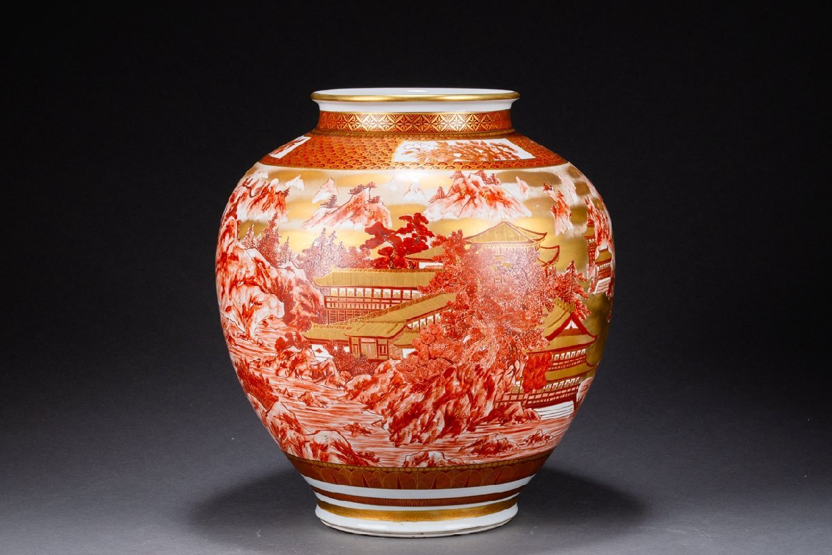 【豪華絢爛・日本の伝統】 九谷焼 花詰 金彩 秀尭 花瓶 色絵 華道 花入 骨董 2025年最新】Yahoo!オークション -九谷 赤絵(花器、壷)の中古品