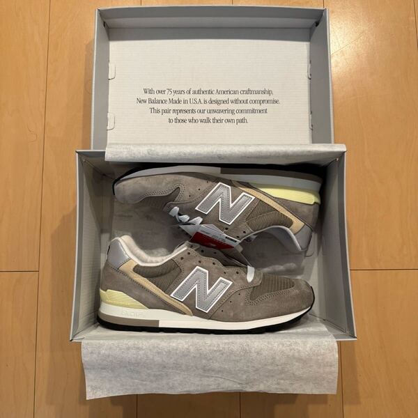 送料込み格安即決! New Balance 996 Made in USA 27.5cm グレー 定価35800円