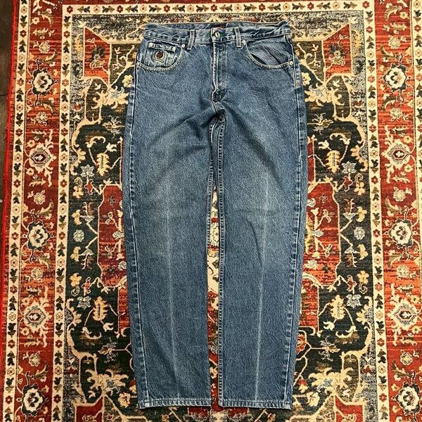 90s カナダ製 トミーヒルフィガー デニムパンツ ヴィンテージ W32 L34 W84cm ジーンズ ジーパン Tommy jeans ストレート インディゴ 80s