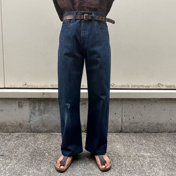 00s Levi's Sta-prest スタプレ デニムパンツ リーバイス W33 L34 スラックス W82cm インディゴ フレアパンツ ブーツカット ベルボトム 90s