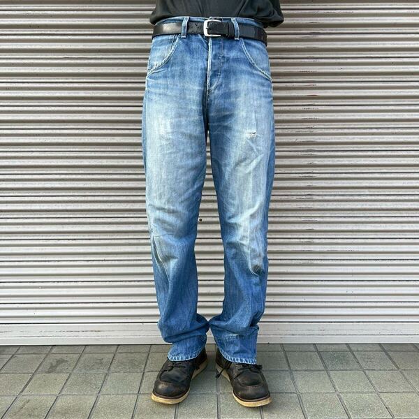00s Levi’s Euro エンジニアード デニムパンツ 立体裁断 W28 L32 W76cm ジーンズ Engineered Jeans ユーロ リーバイス ヴィンテージ