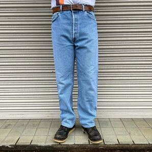 90s USA製 Levi's 501 デニムパンツ W36 L36 W88cm リーバイス ヴィンテージ グランジ ダメージ ジーンズ 532刻印 インディゴ 80s